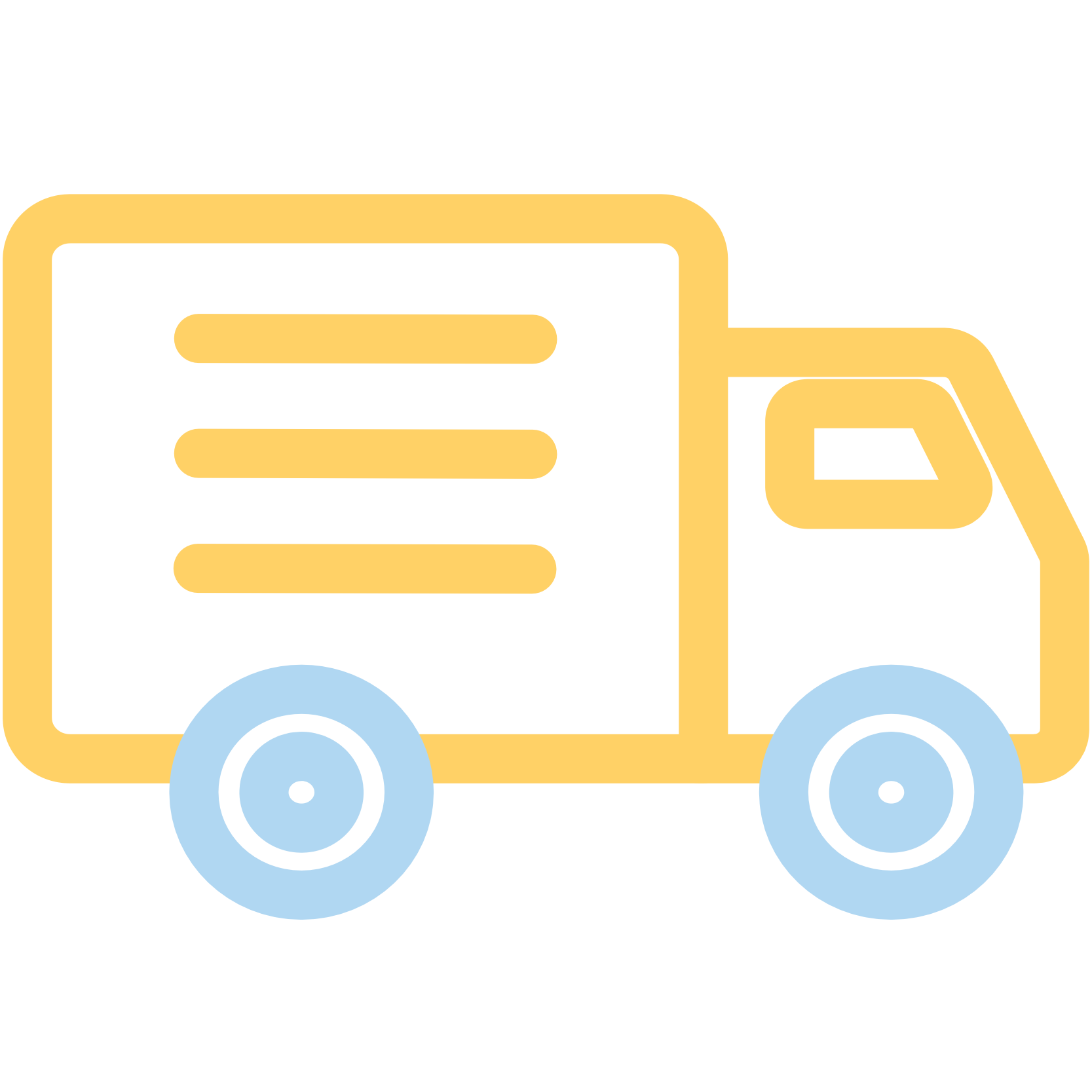 Drivers, commercial trucking companies, or delivery services icon
